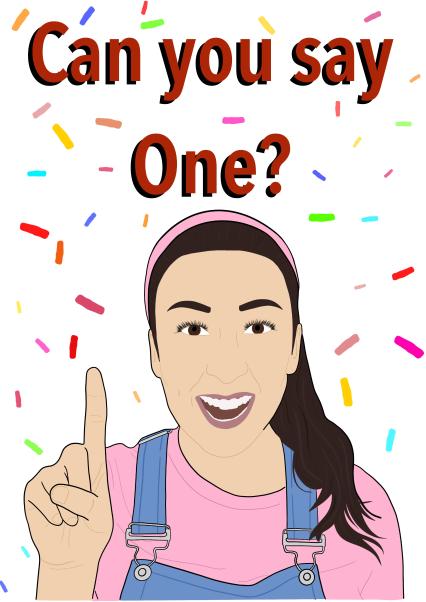 Fun Ms Rachel style 1st birthday card for every baby's fave YouTuber ...