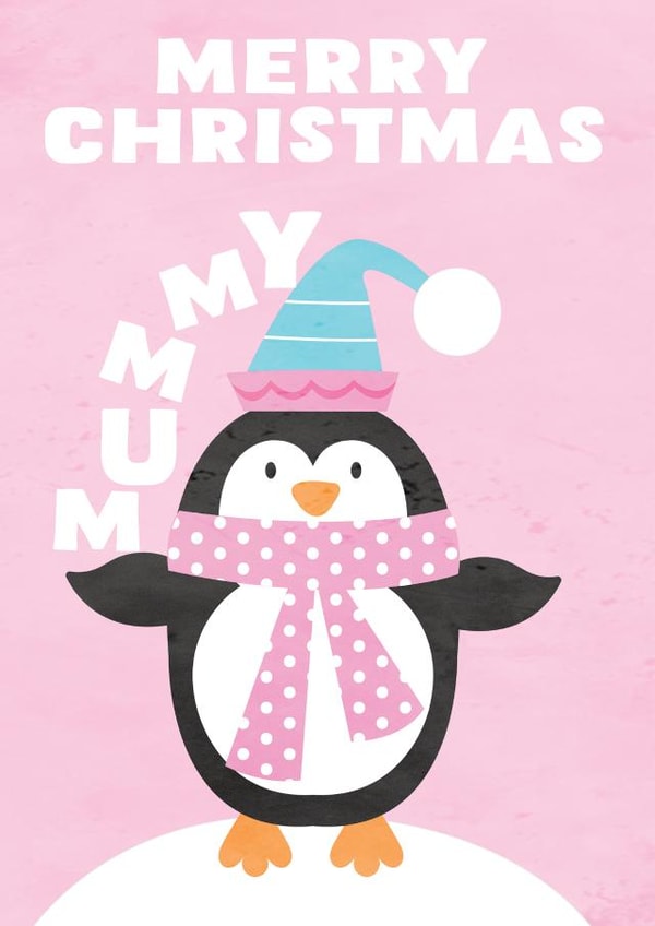 Cute Christmas Card for Mummy created by Jay Design