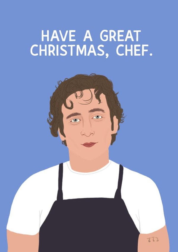 Cute Christmas Card - The Bear - Carmy Berzatto created by Chloe Dixon