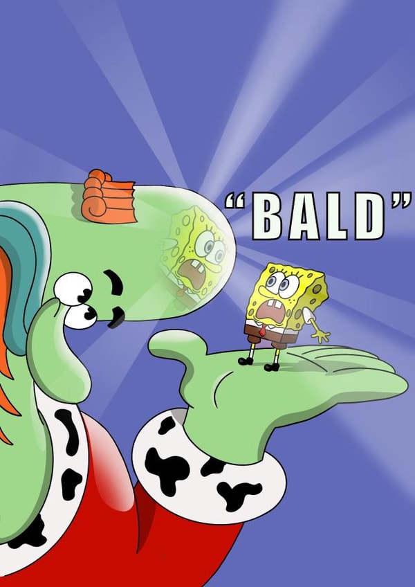 Funny bald birthday card created by C.W ILLUSTRATIONS 