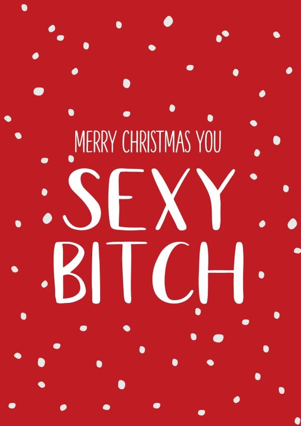Cheeky Christmas card for your partner created by Say it with Smut
