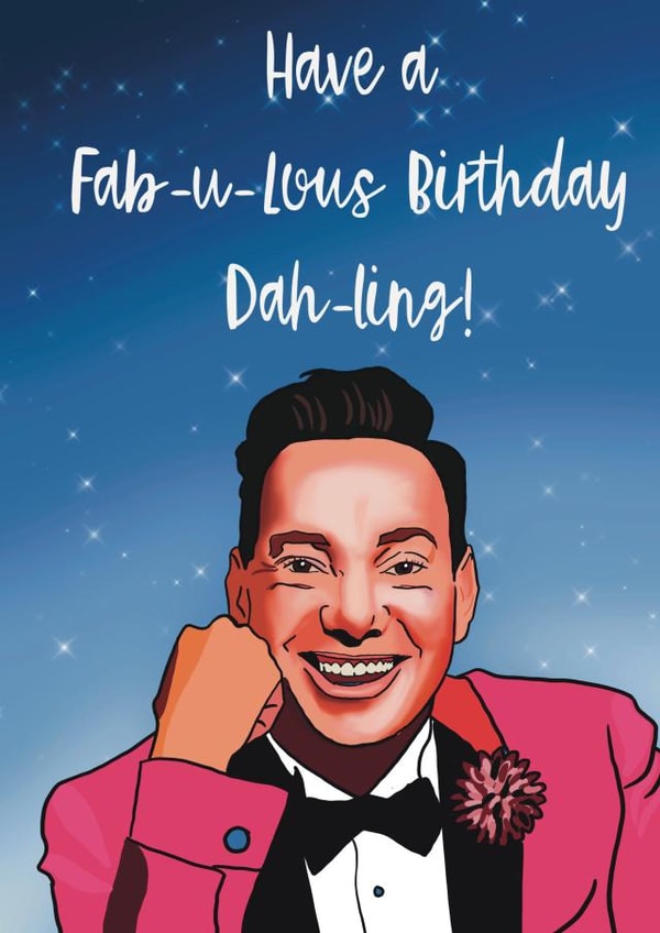Fun birthday card for any strictly fan. created by Peatree Art