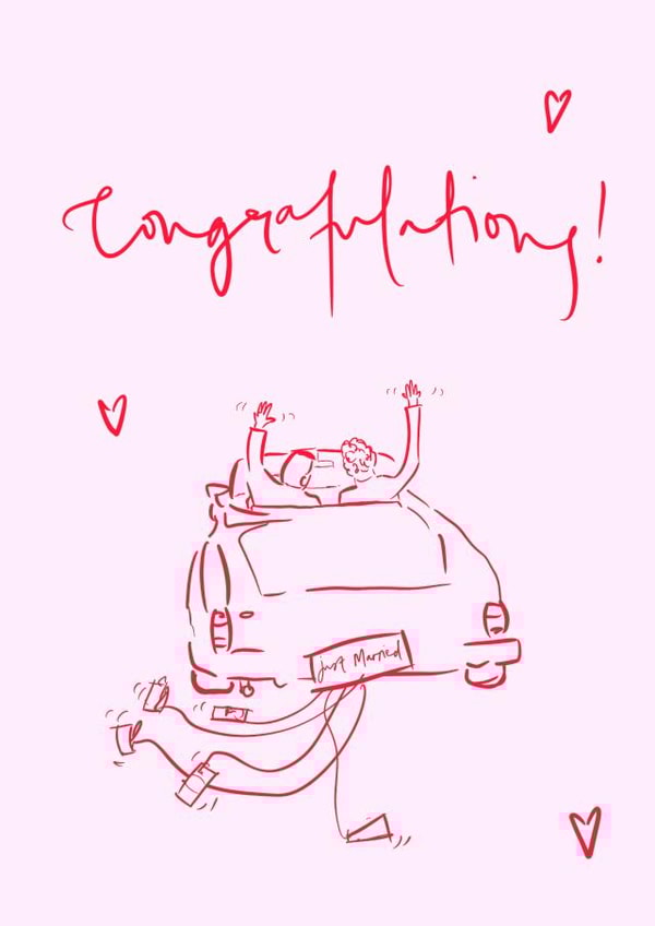 Pretty Wedding Card - Congratulations - LGBTQ+ Male created by Bellynam Studio