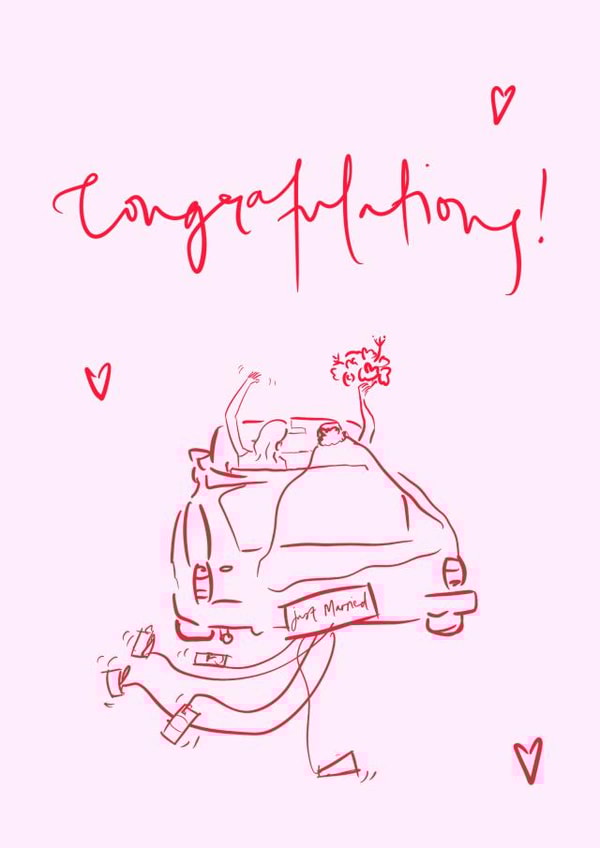 Pretty Wedding Card - Congratulations - LGBTQ+ Female created by Bellynam Studio