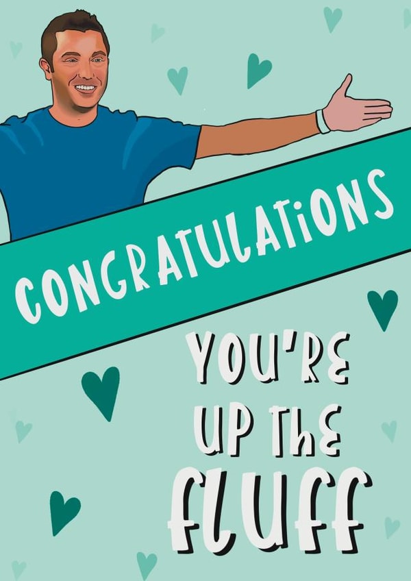 Funny congratulations on pregnancy card - Gino Da'Campo created by Peatree Art