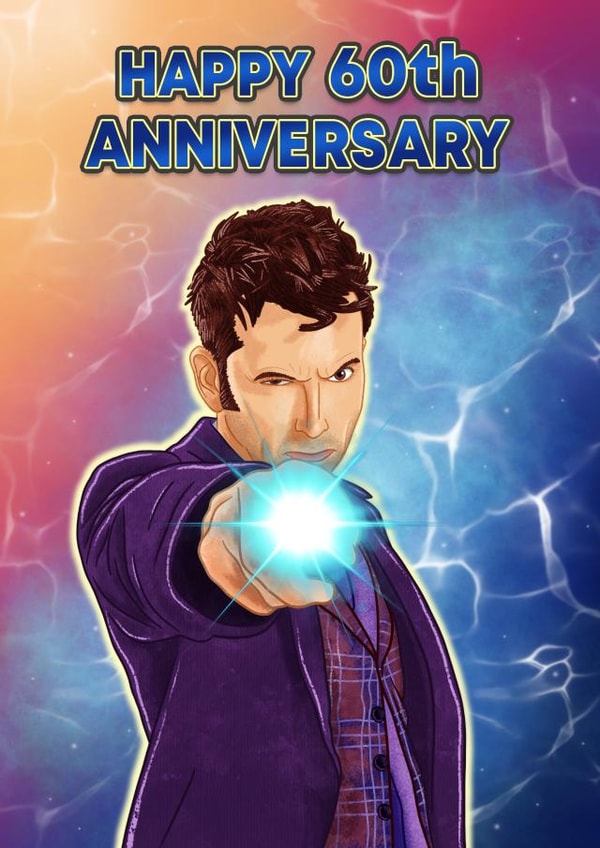Happy 60th Anniversary - Doctor Who - David Tennant created by Blue Kiwi Design
