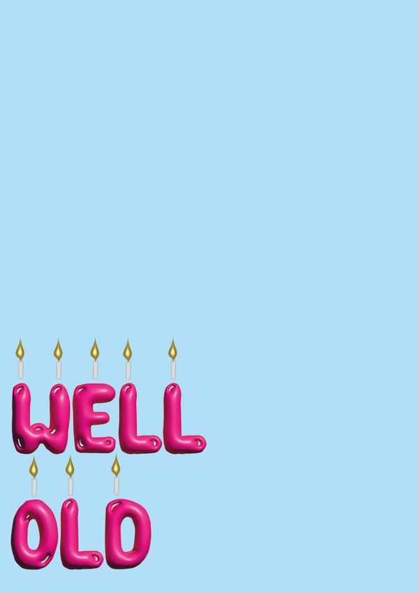 Funny birthday card for him and her - getting old - from family or friends created by Courtney Simon