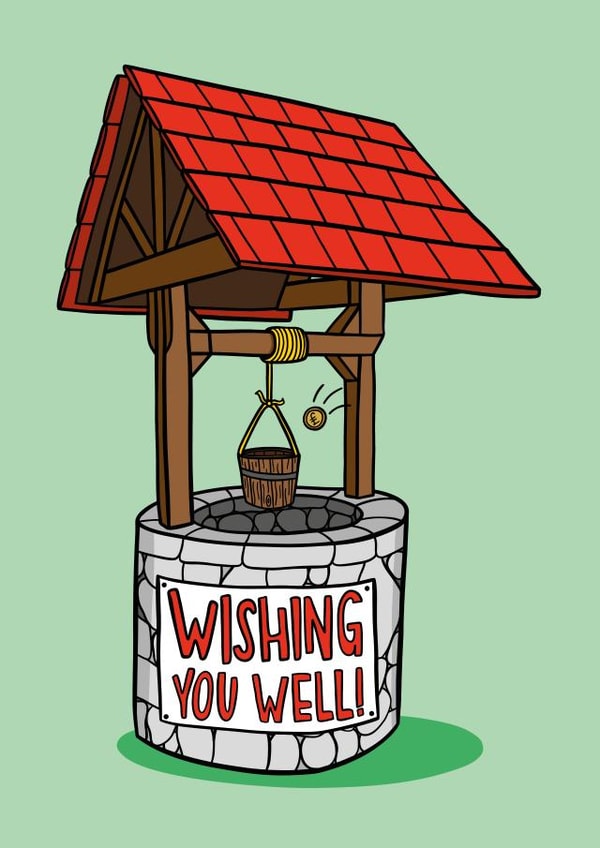 Wishing You Well Card | Funny Get Well Soon Card created by TeePee Creations