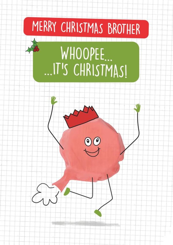 Funny Christmas Card - Brother - Whoopee Cushion created by Quitting Hollywood
