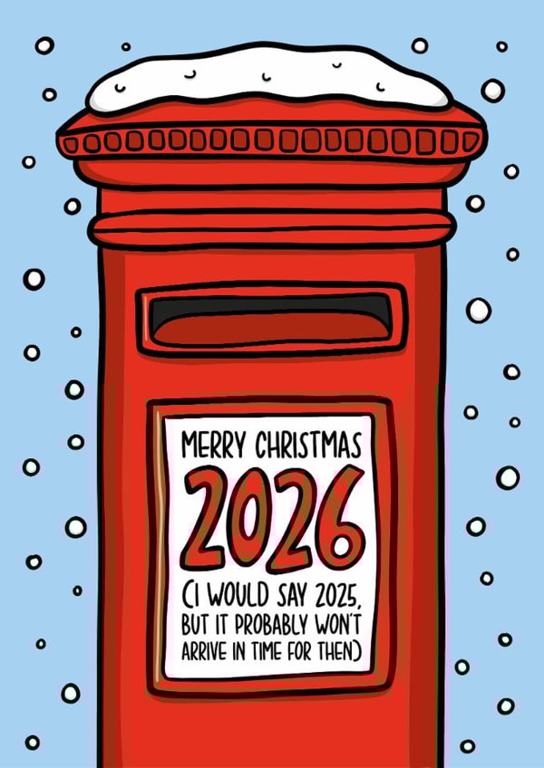 Late Christmas Card | Funny Belated Christmas Card created by TeePee Creations