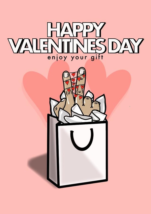 Valentines Day - Rude and Funny - Love Heart Bunting created by fyou cards