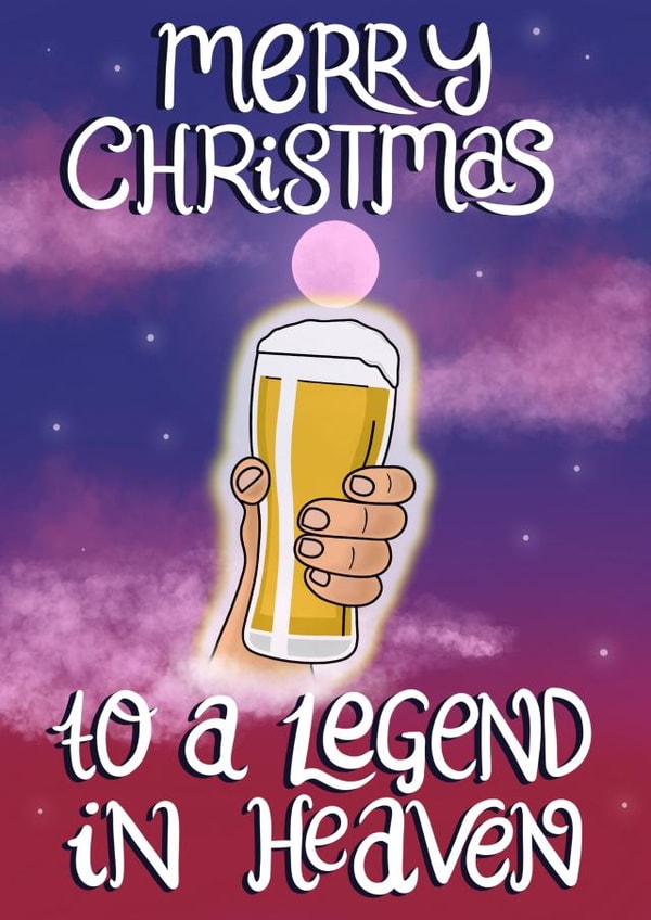 Merry Christmas To A Legend In Heaven created by Doris Dishcloth