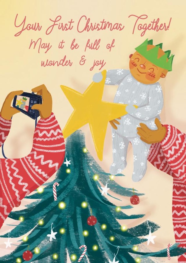 First Christmas Card for New Parents created by Ink and Tot