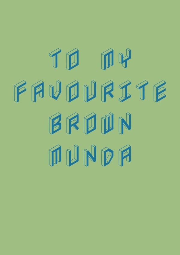 Brown Munda Birthday or Anniversary Card created by Gupshup