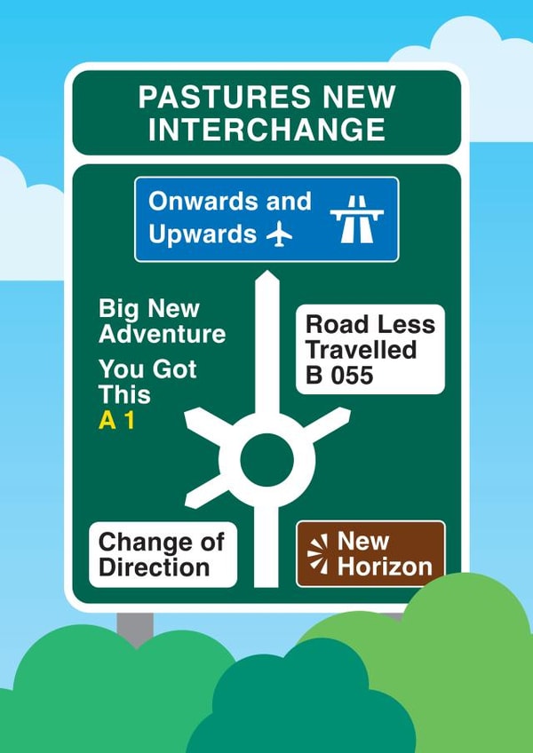 Pastures New Card created by Hello Squid