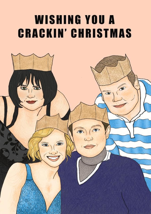 Gavin and Stacey Christmas Family Portrait created by Saluki Studio