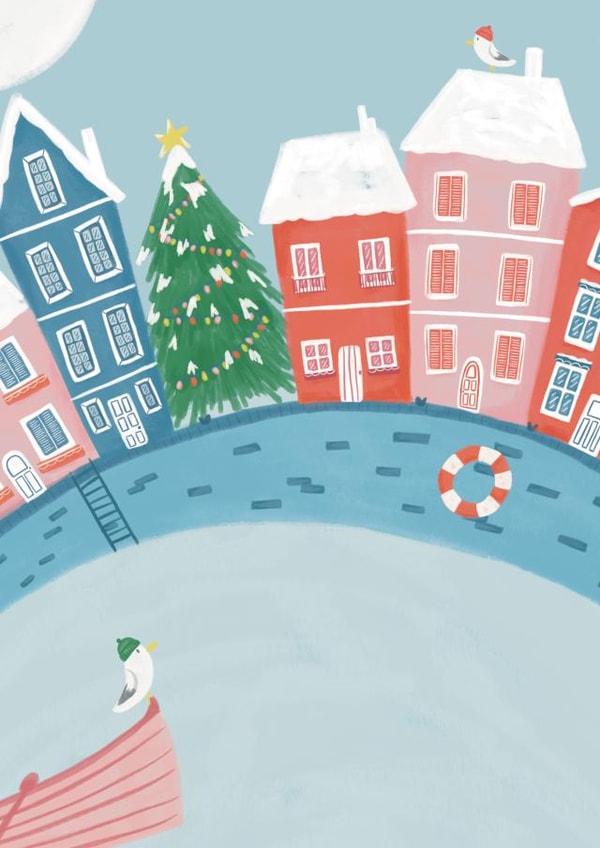 Festive Christmas Harbourside for Seaside Lovers created by Mint and Pickle