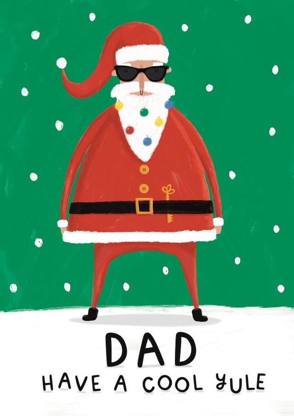 Funny Christmas 'Cool Yule' Card for Dad created by Nicollette West