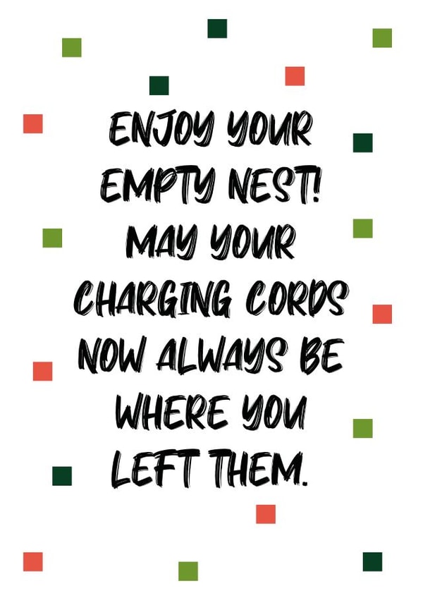 Funny Empty Nest Card - Empty Nester created by SixElevenCreations