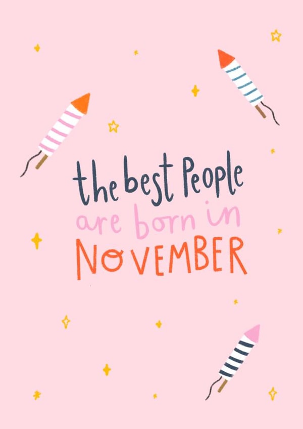 Pretty Card - November Birthday - Firework Bonfire created by Charley Muttitt