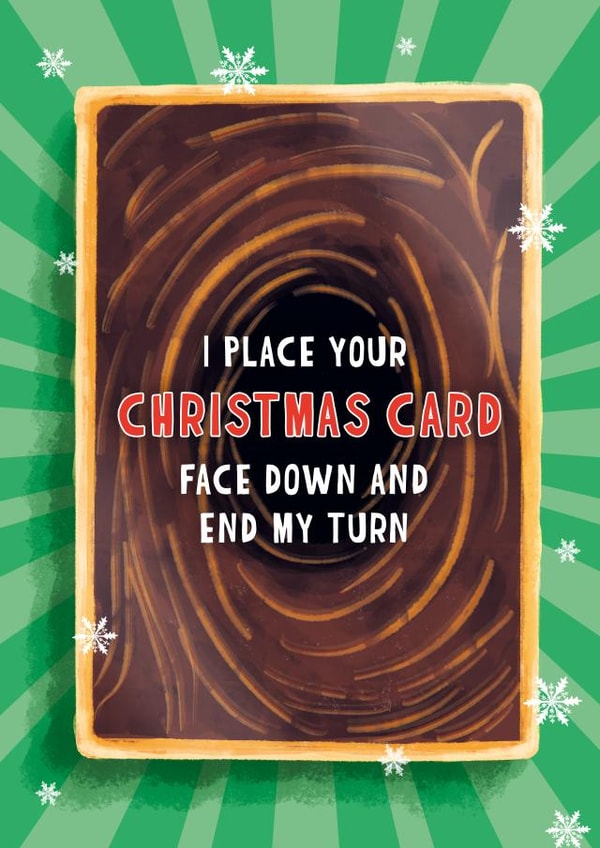 Funny Christmas Card - Yugioh - Place Face Down created by Mythokell