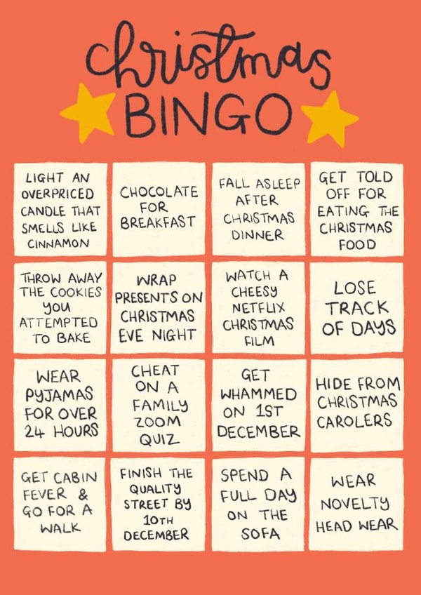 Funny Christmas Card - Christmas Bingo created by Oh, Laura