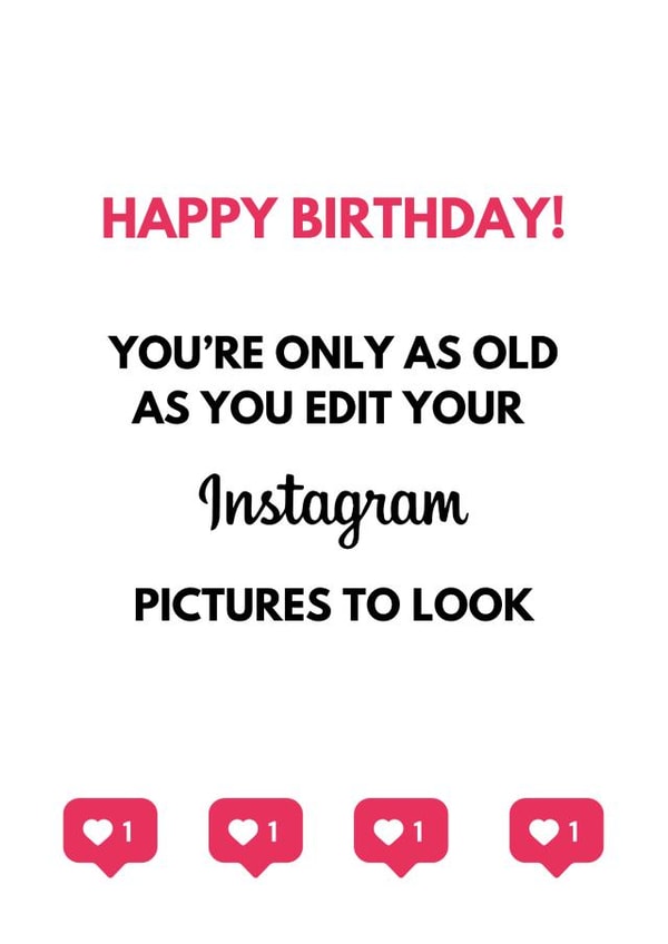 Happy Birthday! You're only as old as you edit your Instagram pictures to look created by Alana Lyman