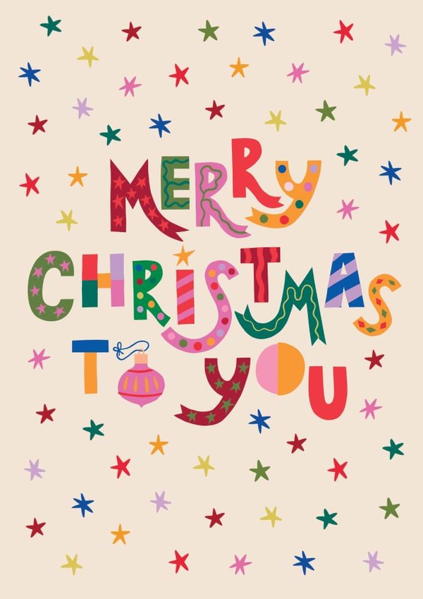 Pretty Christmas Card - Magical Stars created by Raspberry Blossom