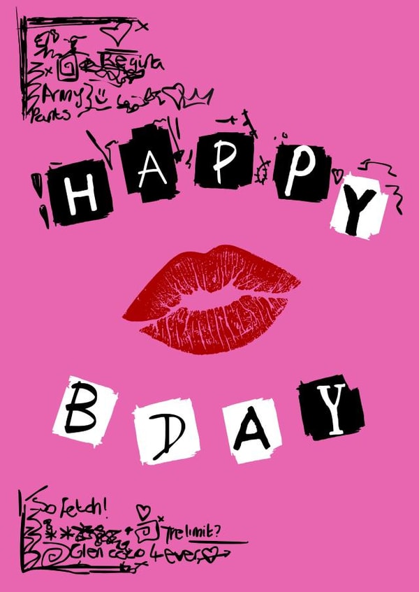 Mean Girls Burn Book Birthday Card created by Alana Lyman