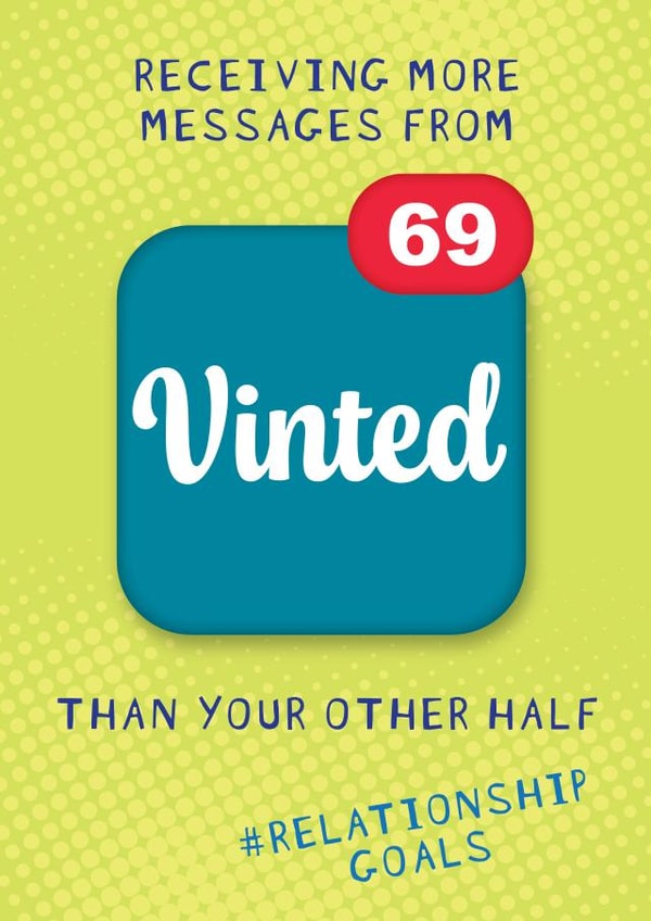 Funny Relationship Goals - Birthday / Valentines Card created by NICOLA TRAVIS