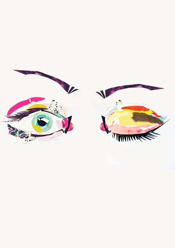 Cheeky wink paper crafted card for birthday, valentines, engagement created by Little Birds Talk + Paper Hawk