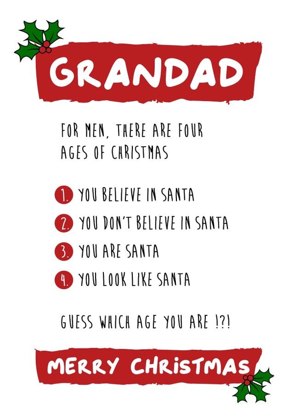 A Funny Christmas for Grandad, or Is He Really Santa ? created by Waffle & Faff