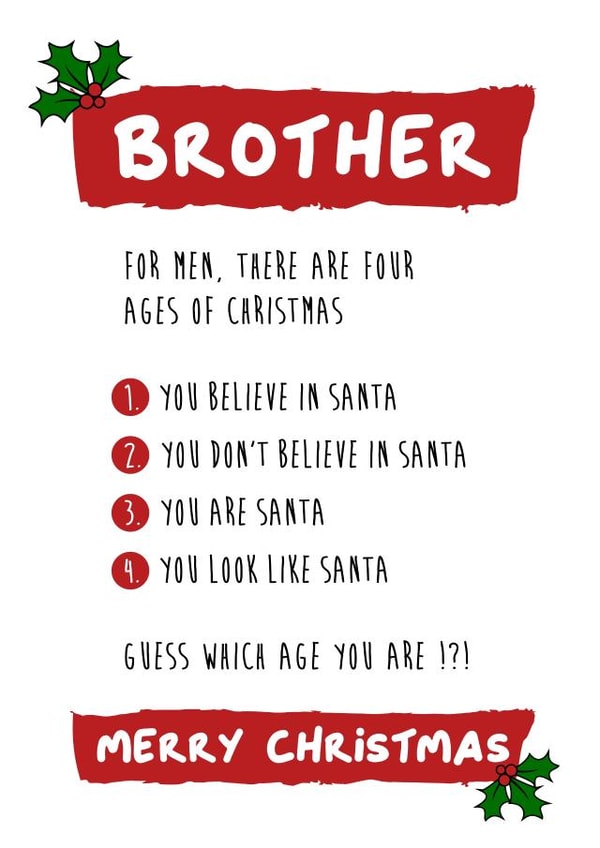 A Funny Christmas for Your Brother, or Is He Really Santa ? created by Waffle & Faff