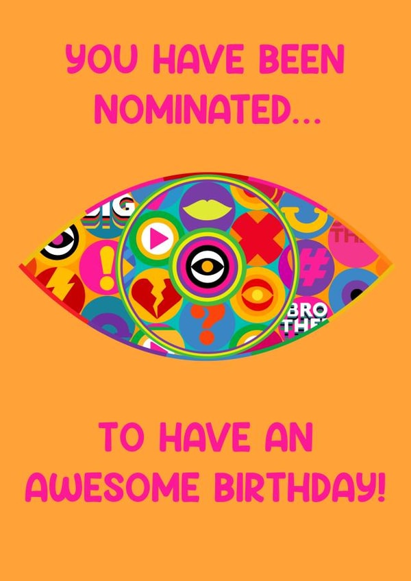 Funny Big Brother Birthday Card - Nominated to have an Awesome Birthday created by Little Spoon