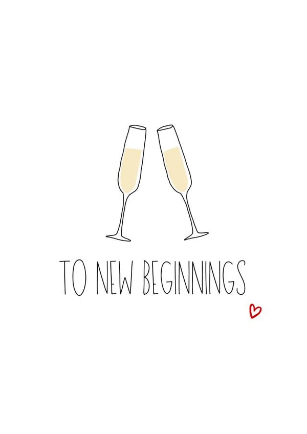 Cute Congratulations Card - New Beginnings created by Amy (Hedgecards)