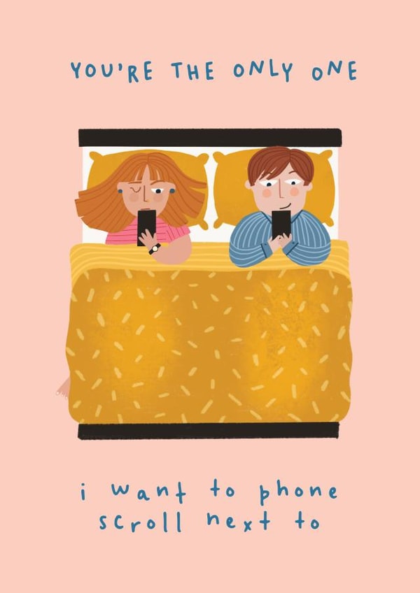 Funny Relatable Phone Scroll Card - Valentines Day created by AbiGoLucky