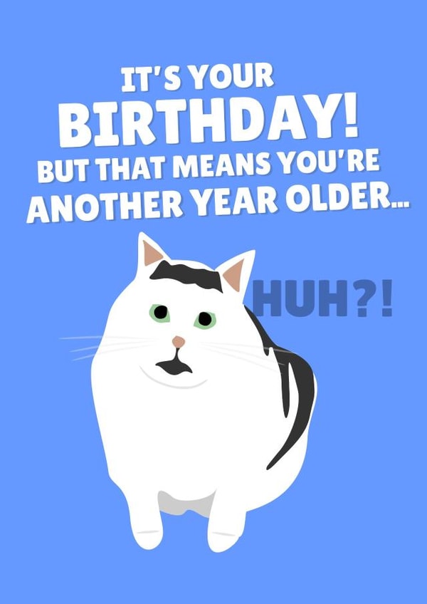 It's Your Birthday! But That Means You're Another Year Older.. HUH?! created by PopDogShop