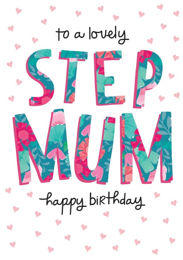 Pretty Birthday Card - To a lovely Stepmum created by The Boy and the Bear