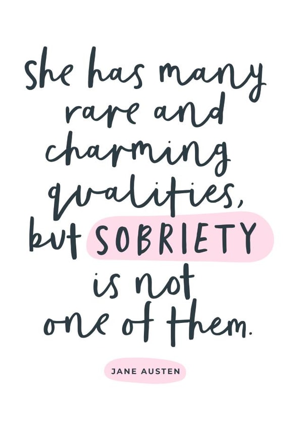 Funny Jane Austen quote – birthday card - for the loved one that likes a drink! created by PaperPaper