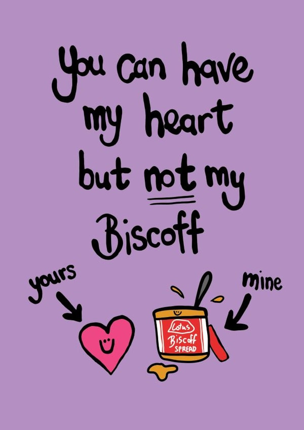 Cute Anniversary - For Significant Other - Lotus Biscoff Spread created by Peas-in-a-Pod