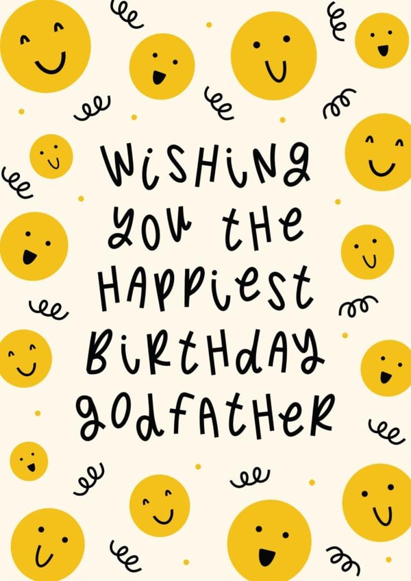 Happiest Birthday Godfather - Godfather Birthday Card created by Muses & May