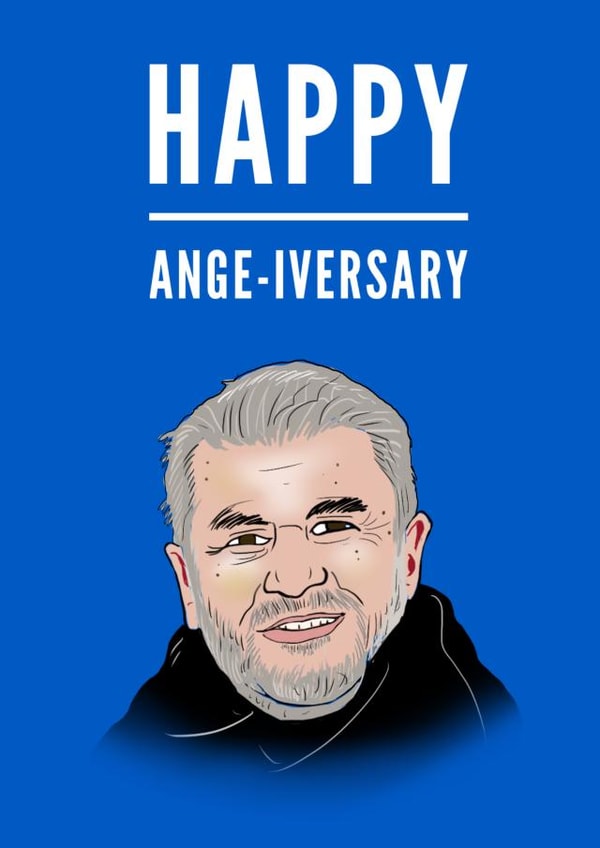 Funny Anniversary Card - Tottenham Hotspurs - Ange Postecoglou created by Elgo Designs