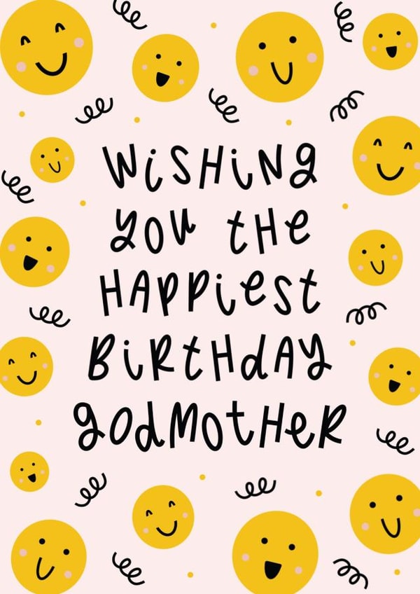 Happiest Birthday Godmother - Godmother Birthday Card created by Muses & May 