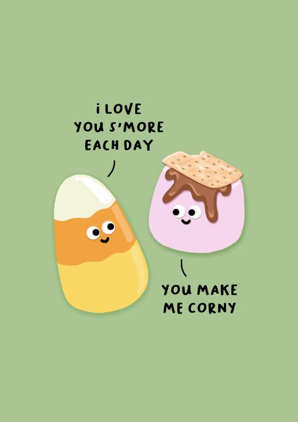 Treats that are Sweet- Anniversary Card - Punny Sweets created by Back to the drawing board illustration