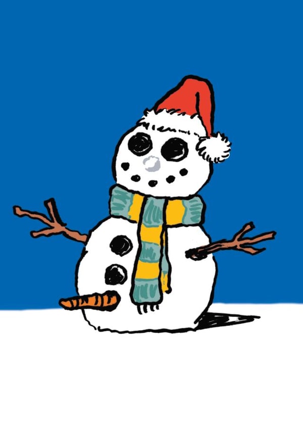 Cheeky Cartoon Christmas - Snowman - Naughty Carrot created by Cardinky