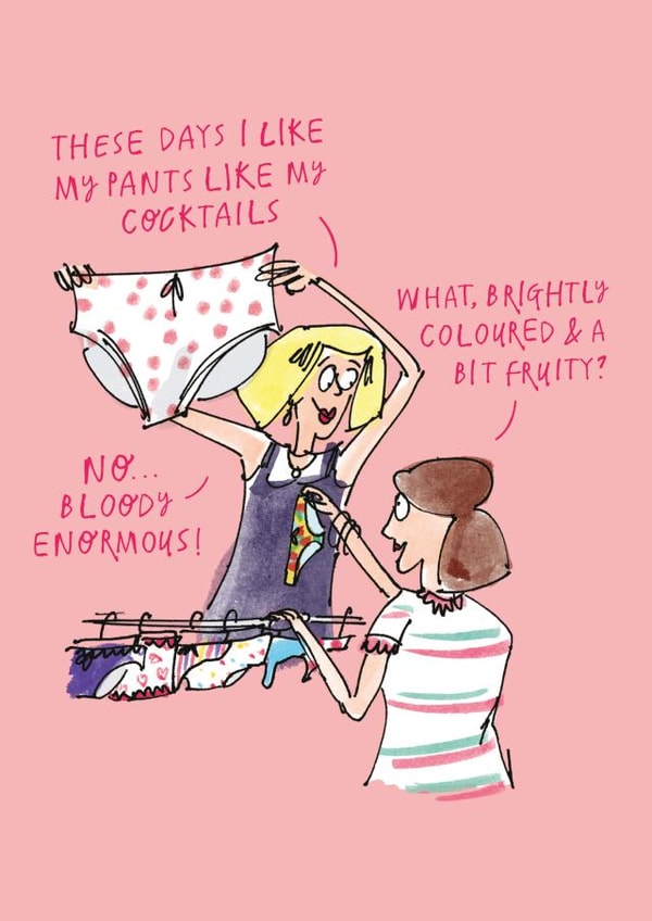 Funny Pants Joke Card - Birthday - Aging created by Paperlink and Meraki Greeting Cards