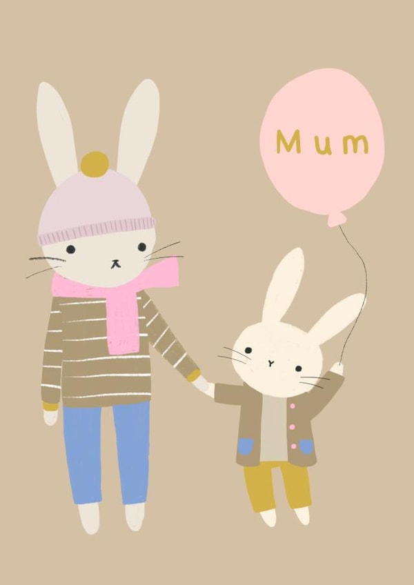 Cute Birthday Card - For Mum - from a little one created by Vicky Carpenter