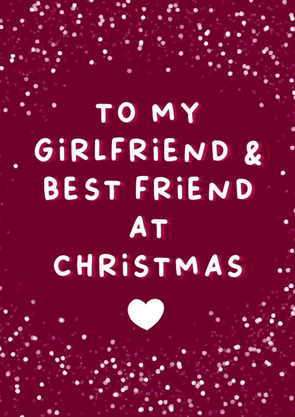 Heartfelt Christmas Card - Girlfriend and Bestfriend created by Cake For Breakfast