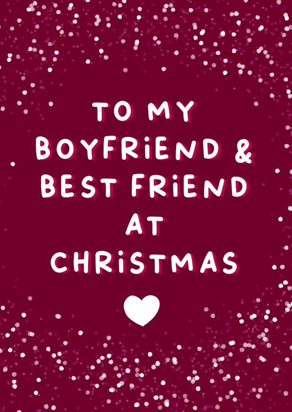 Heartfelt Christmas Card - Boyfriend and Bestfriend created by Cake For Breakfast