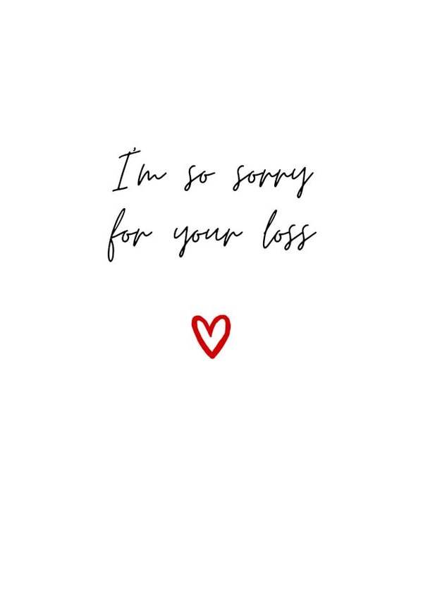 Heartfelt Sympathy Card - Sorry For Your Loss created by Amy (Hedgecards)